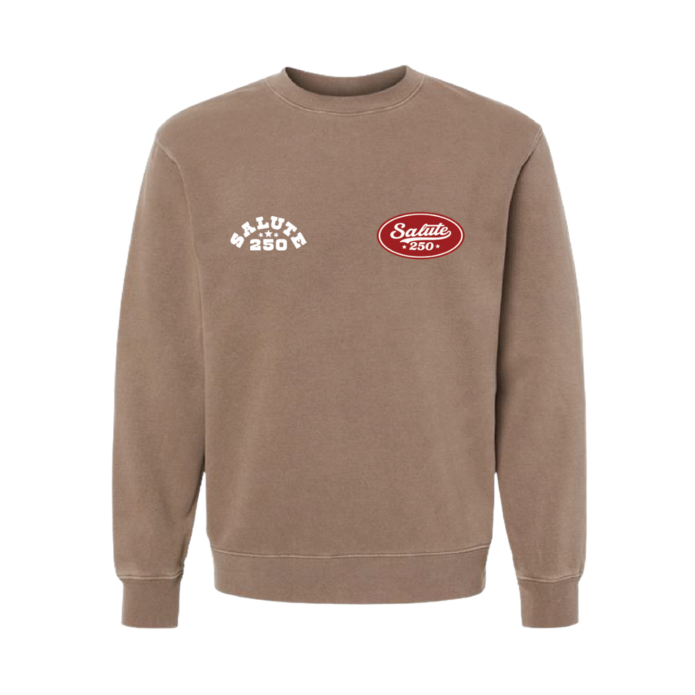 Salute 250 - Brown Crewneck