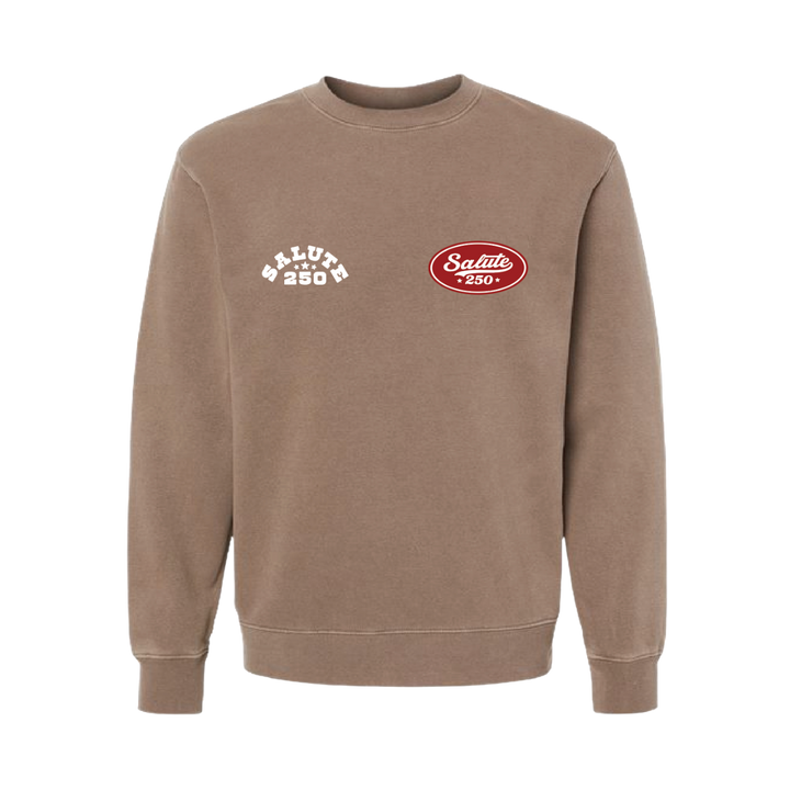 Salute 250 - Brown Crewneck
