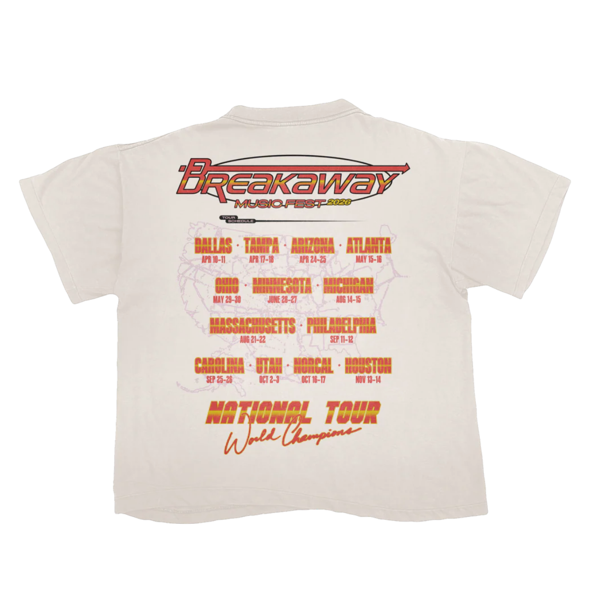 2026 Breakaway Festival Tour Tee