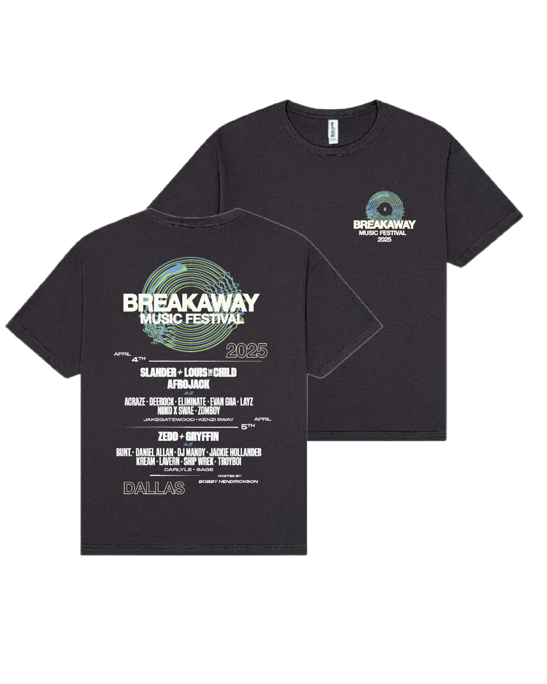 Dallas 2025 Lineup Tee – Ships in 2 Weeks