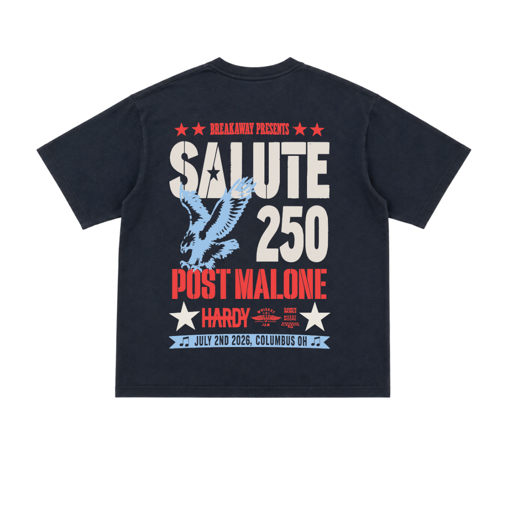 Salute 250 - Black Pocket Tee *SHIPS IN 6 WEEKS*