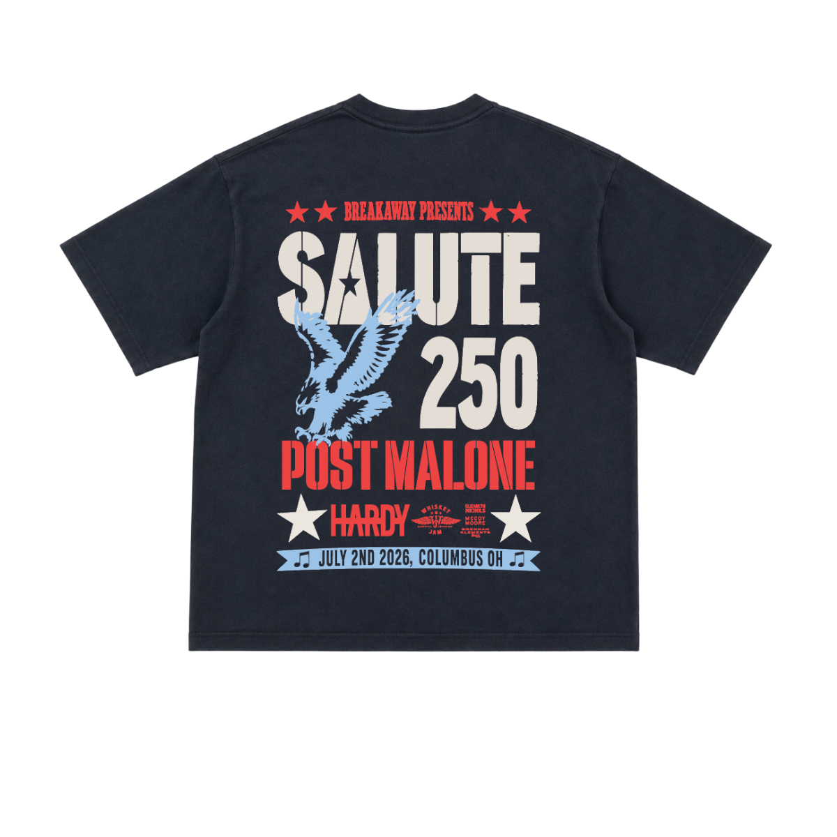 Salute 250 - Black Pocket Tee *SHIPS IN 6 WEEKS*