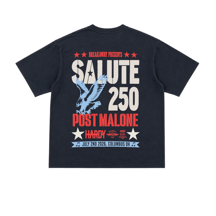 Salute 250 - Black Pocket Tee *SHIPS IN 6 WEEKS*