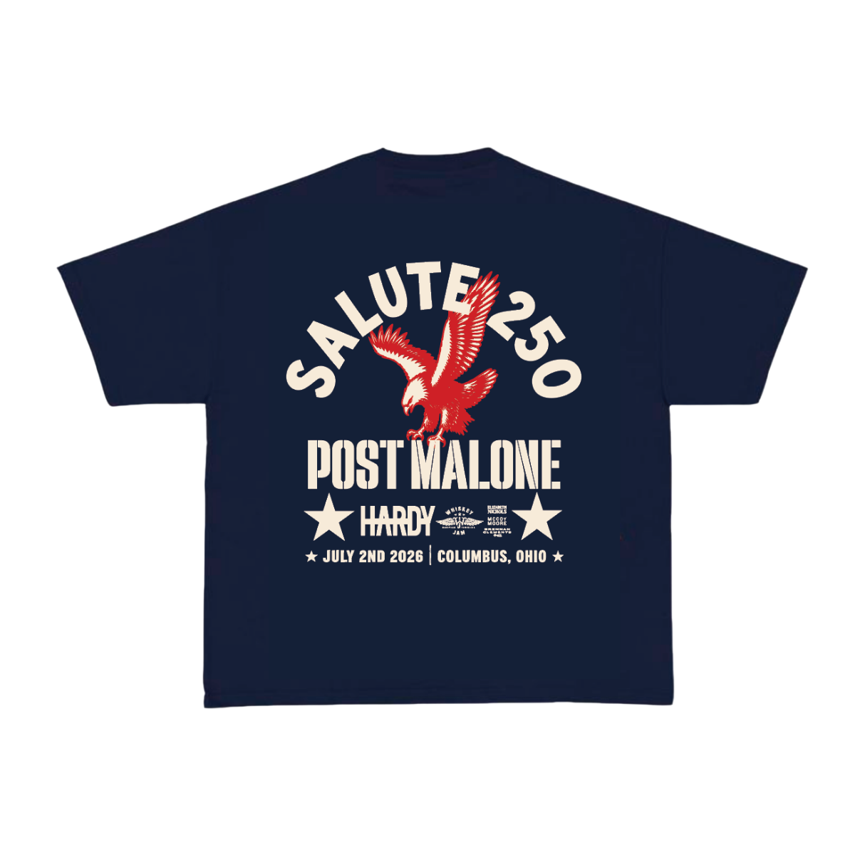 Salute 250 - Navy Tee *SHIPS IN 6 WEEKS*