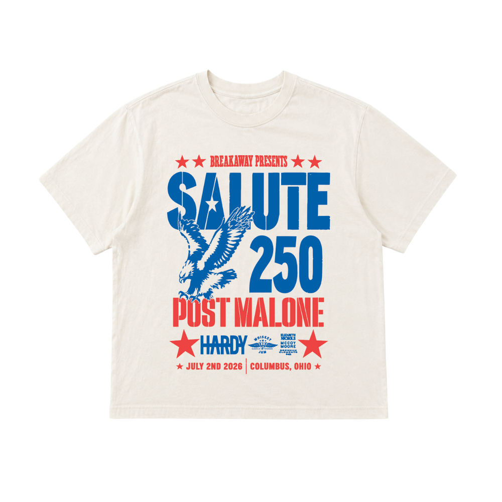 Salute 250 - Ivory Graphic Tee *SHIPS IN 6 WEEKS*
