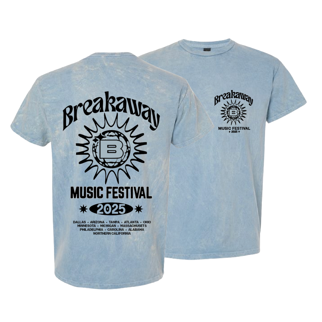 2025 Breakaway Festival Tee - Light Blue