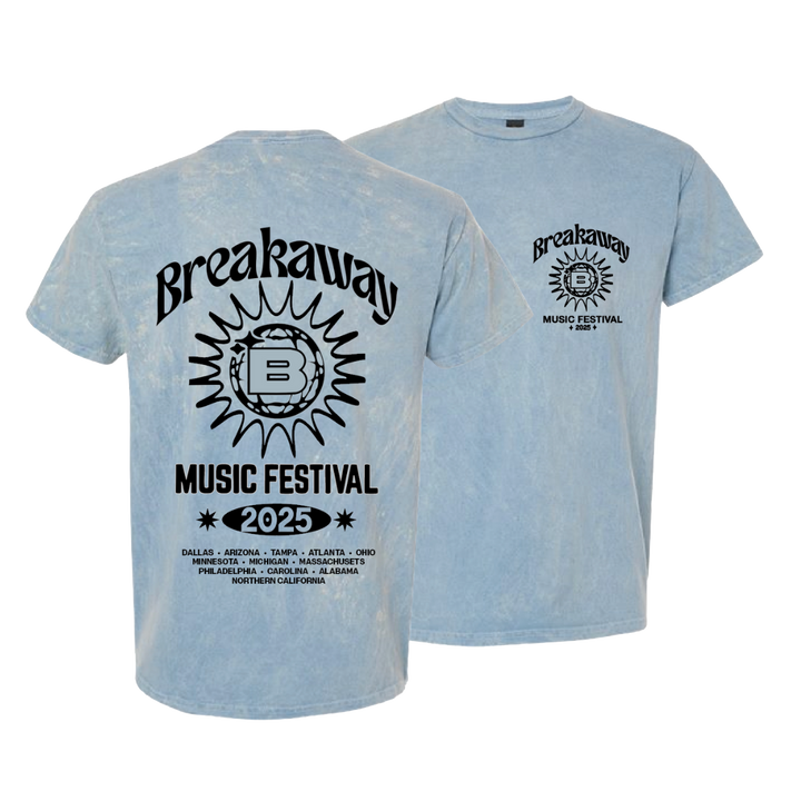 2025 Breakaway Festival Tee - Light Blue