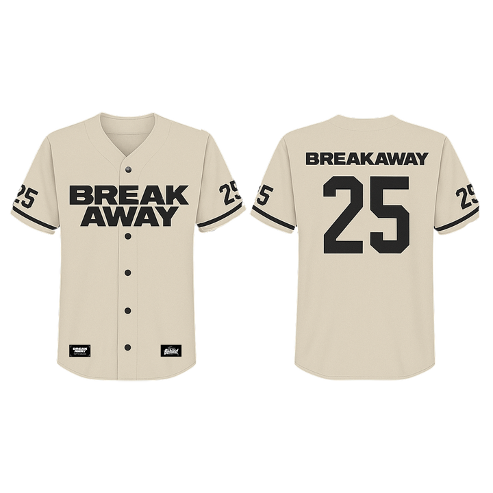 Breakaway Baseball Jersey - Cream
