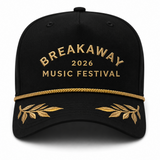 Black and Gold Leaf Hat