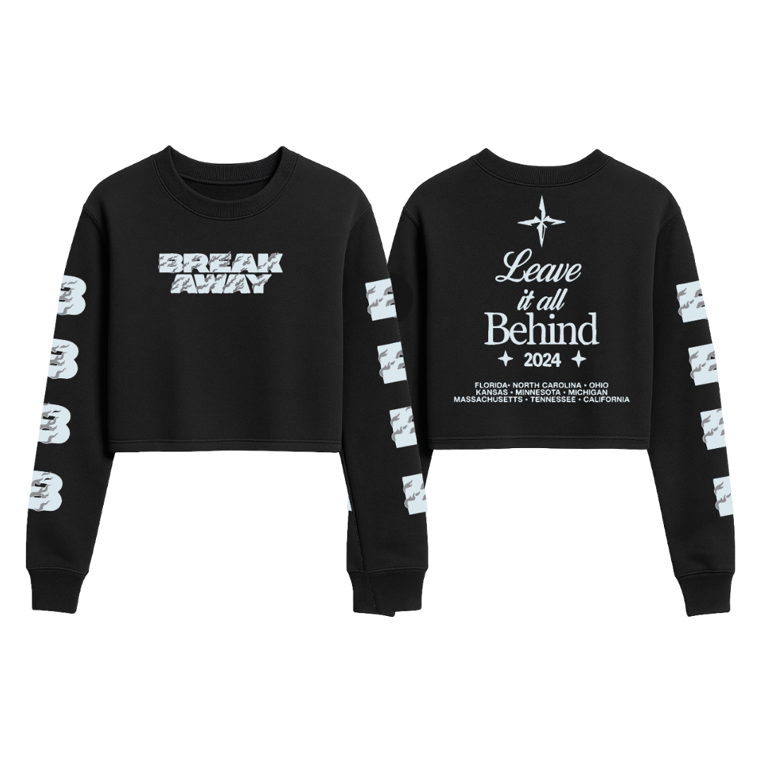 2024 Leave it All Behind Crop Crewneck