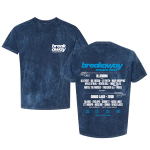Atlanta 2025 Lineup Tee - Blue Tie-Dye