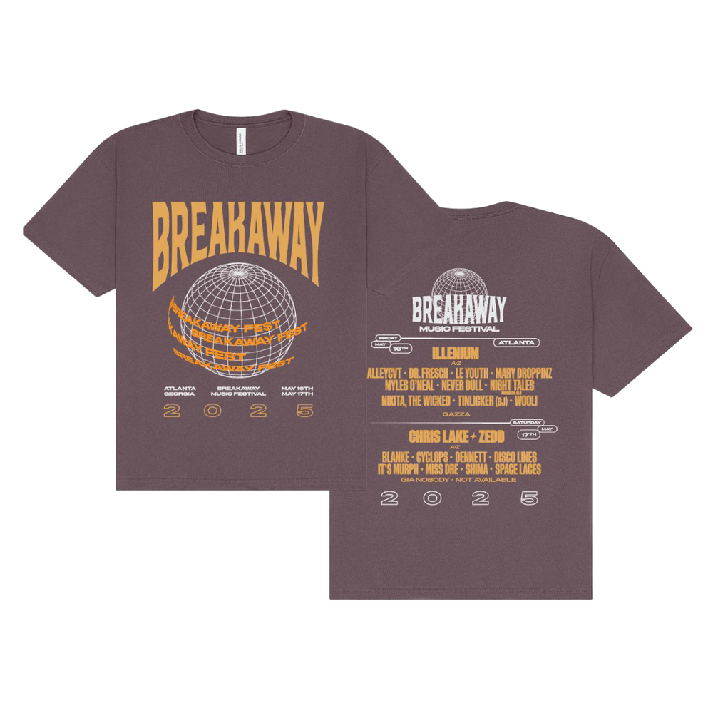 Atlanta 2025 Lineup Tee - Purple