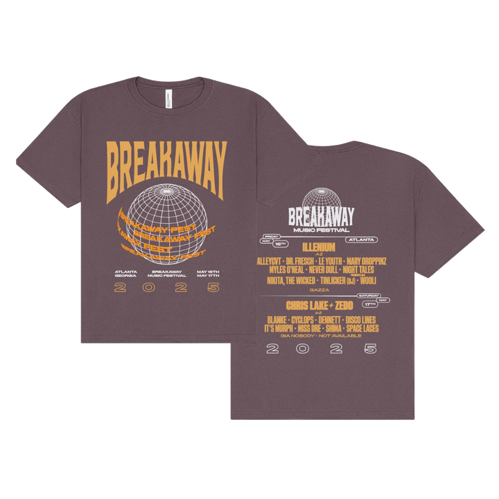 Atlanta 2025 Lineup Tee - Purple