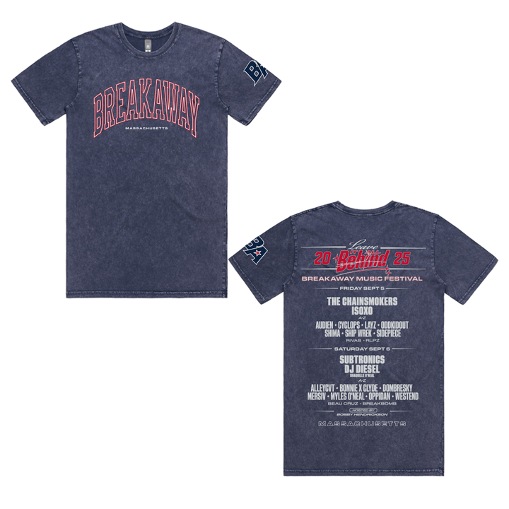 Massachusetts 2025 Lineup Blue Stone Tee