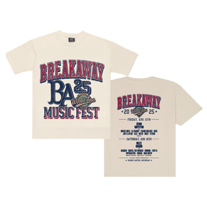 Michigan 2025 Lineup Tee - Cream – Ships in 2 Weeks