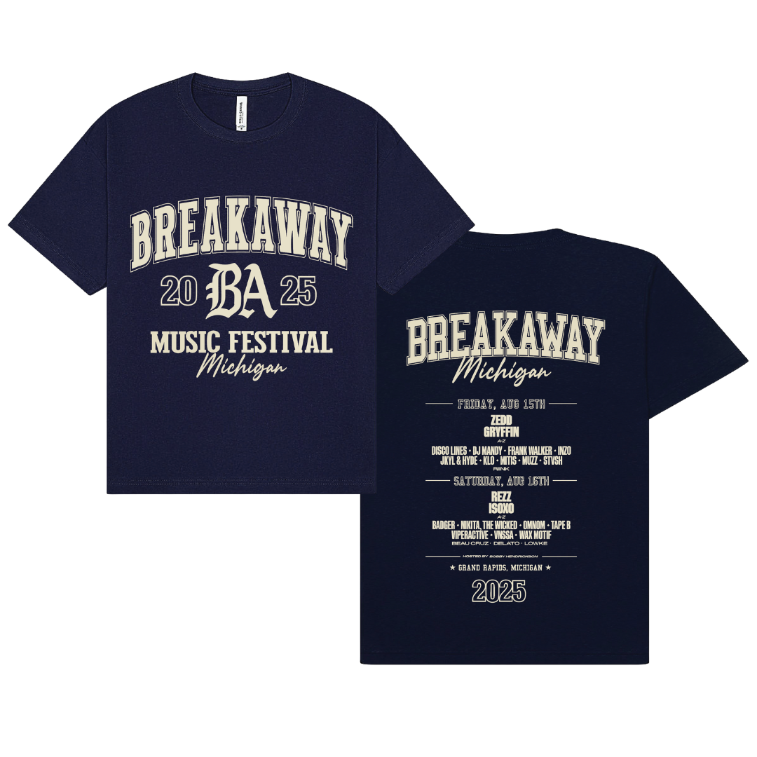 Michigan 2025 Lineup Tee - Navy