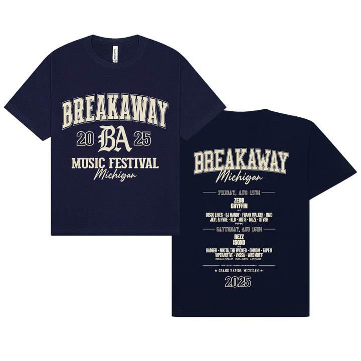 Michigan 2025 Lineup Tee - Navy