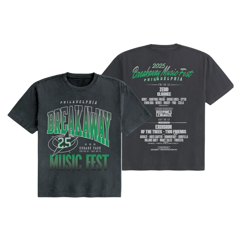 Philadelphia 2025 Lineup Black Tee